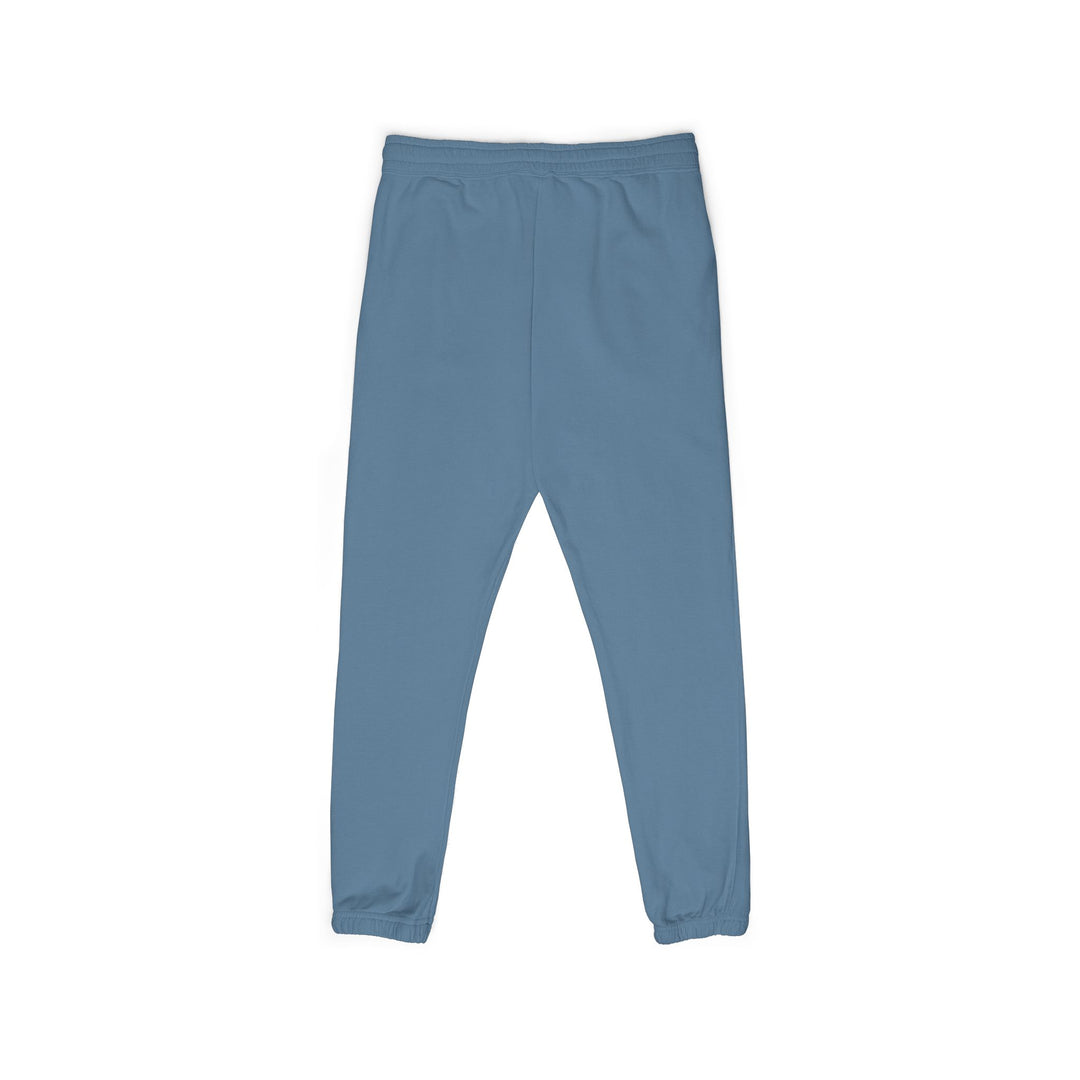 Evolve Vertical Script Sweatpants — Cream Garment-Dyed Fleece Joggers