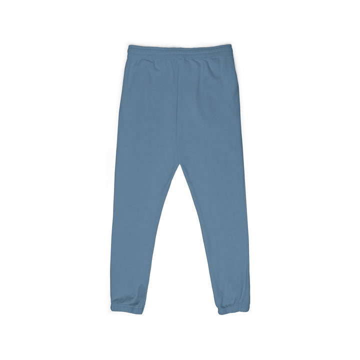 Evolve Vertical Script Sweatpants — Cream Garment-Dyed Fleece Joggers