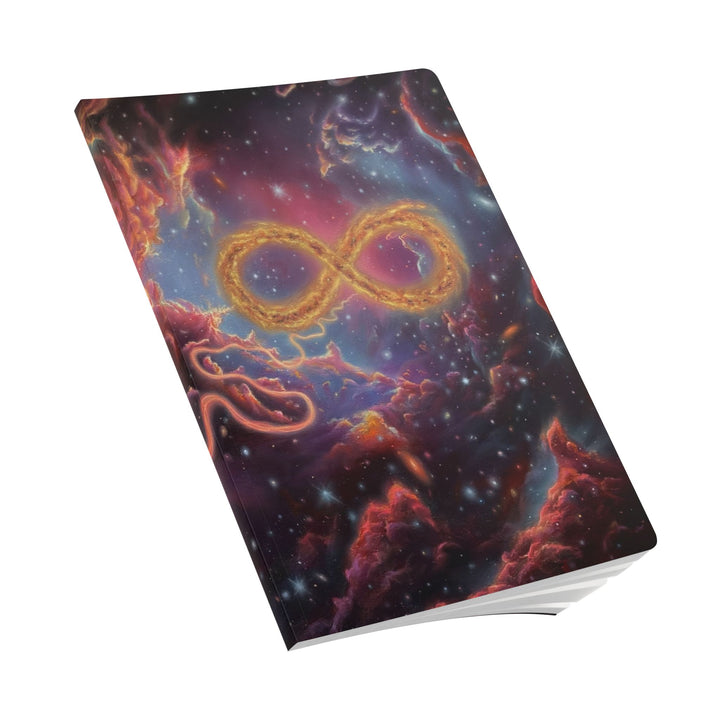 Infinity Nebula Journal — Cosmic Softcover Notebook with Illustrated Inside Prints