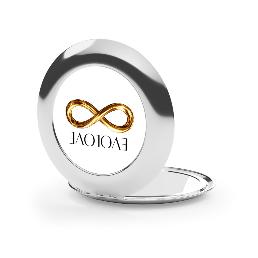 Compact Travel Mirror — EVOLVE Gold Infinity Pocket Mirror
