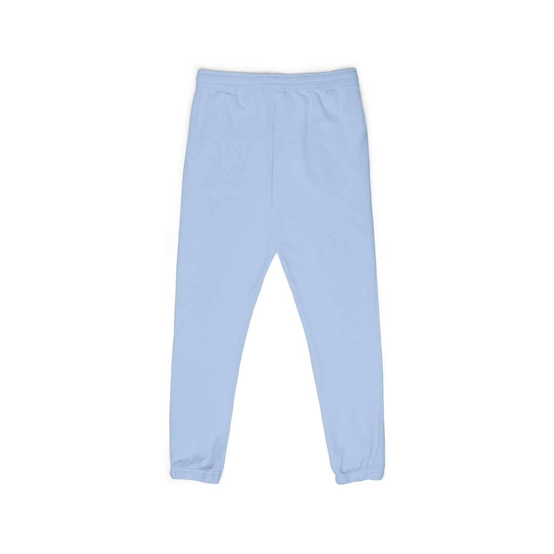 Evolve Vertical Script Sweatpants — Cream Garment-Dyed Fleece Joggers