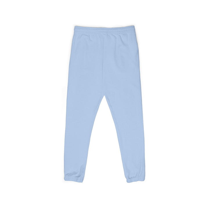 Evolve Vertical Script Sweatpants — Cream Garment-Dyed Fleece Joggers