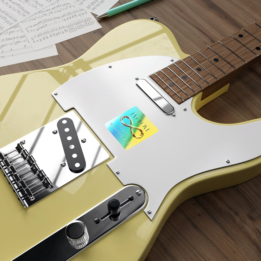 Holographic 'EVOLove' Infinity Stickers — Die-Cut Inspirational Decal
