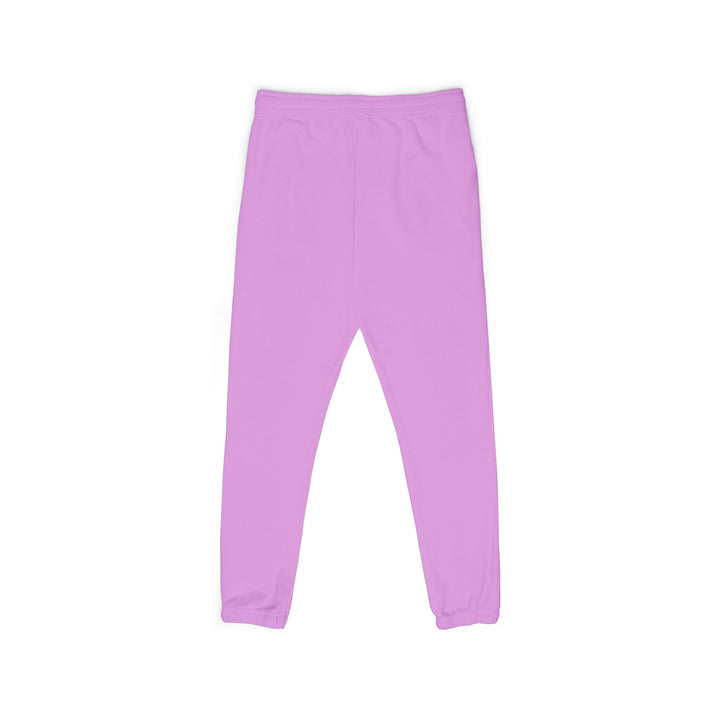 Evolve Vertical Script Sweatpants — Cream Garment-Dyed Fleece Joggers