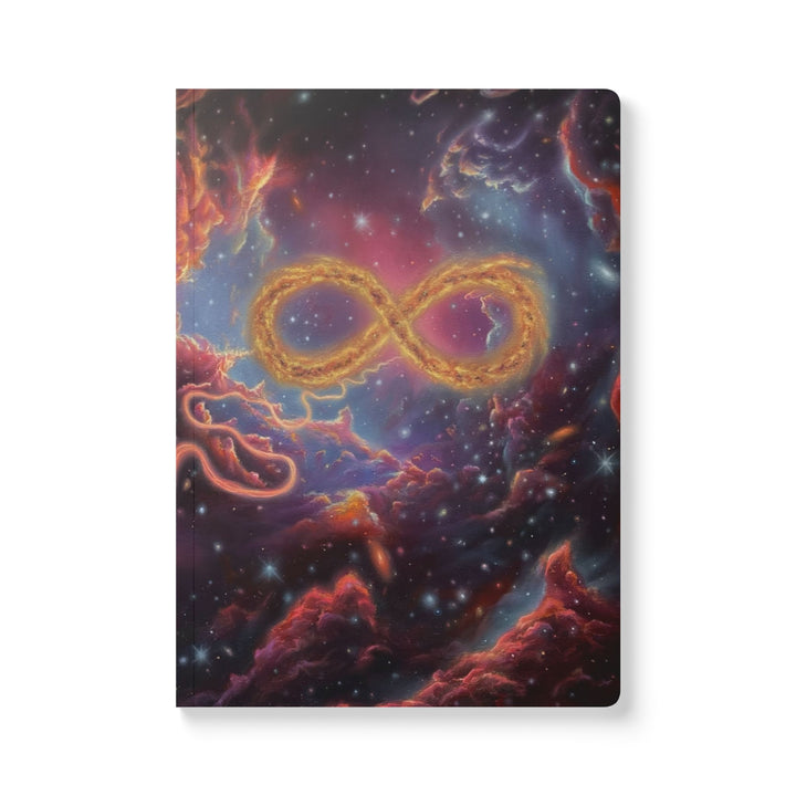 Infinity Nebula Journal — Cosmic Softcover Notebook with Illustrated Inside Prints