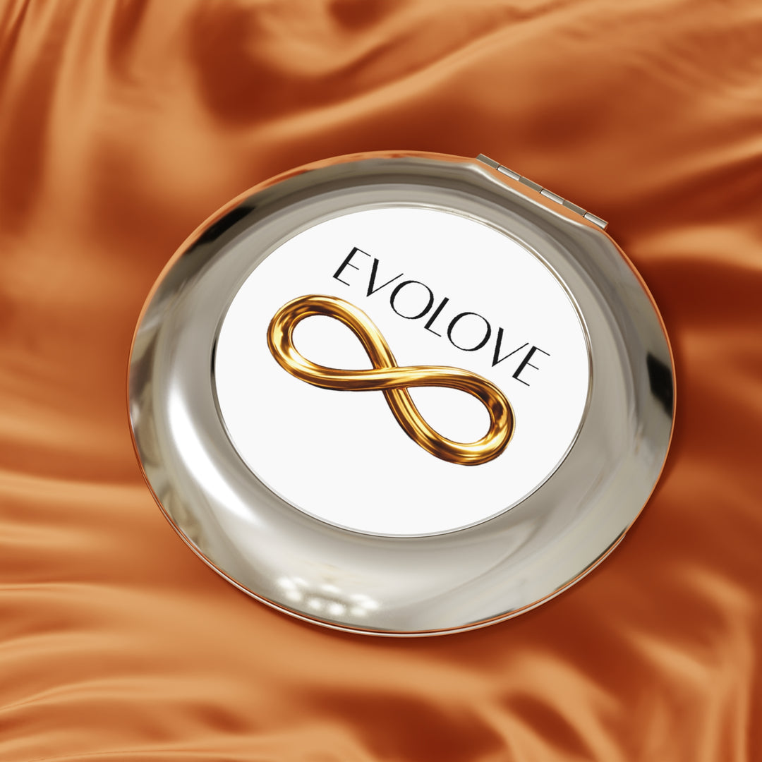 Compact Travel Mirror — EVOLVE Gold Infinity Pocket Mirror
