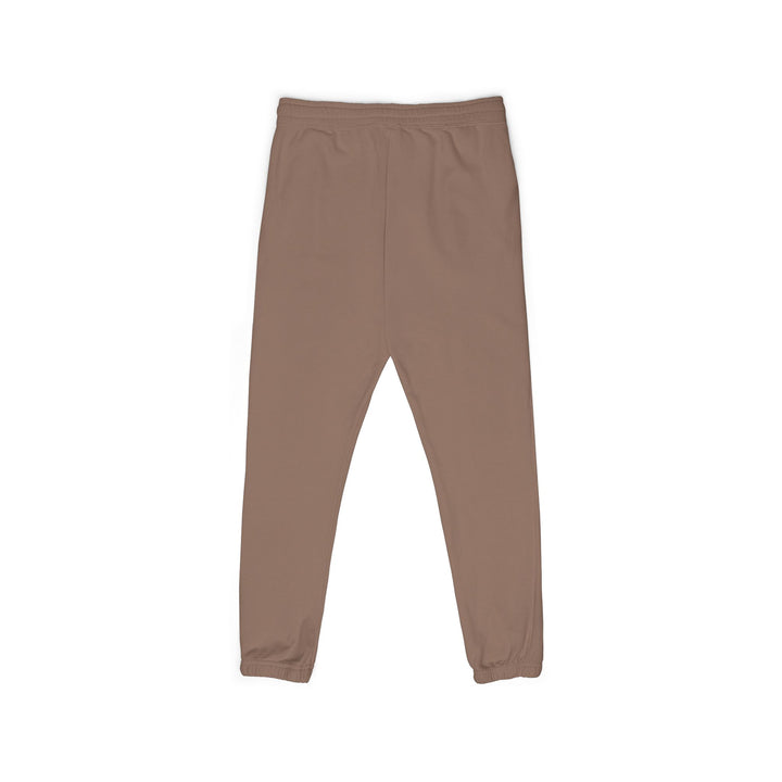 Evolve Vertical Script Sweatpants — Cream Garment-Dyed Fleece Joggers