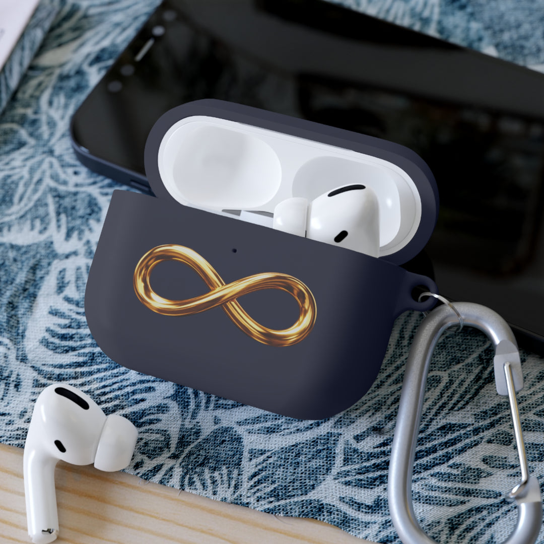 Infinity Gold AirPods Case — Minimal Metallic Infinity Symbol AirPods Pro &amp; AirPods Cover