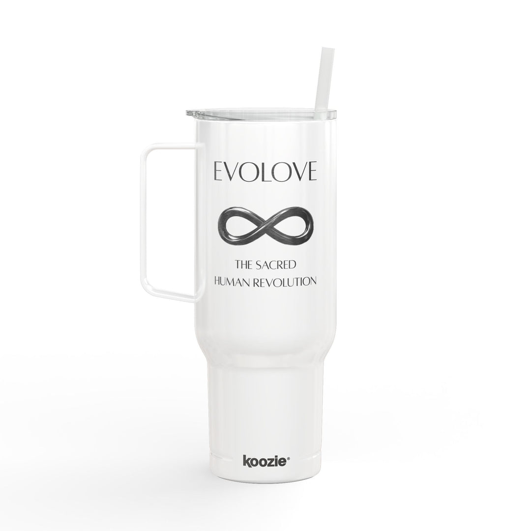Evolove Infinity 40oz Engraved Insulated Tumbler with Lid & Handle