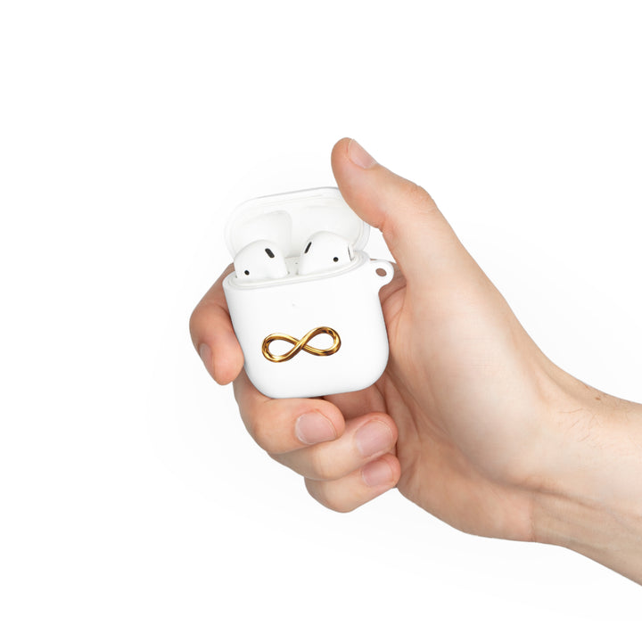 Infinity Gold AirPods Case — Minimal Metallic Infinity Symbol AirPods Pro & AirPods Cover