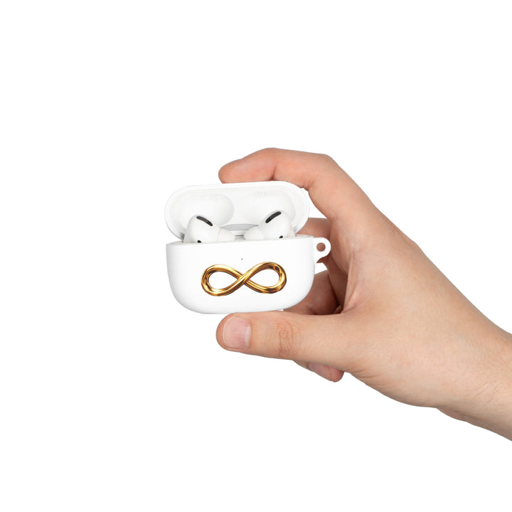 Infinity Gold AirPods Case — Minimal Metallic Infinity Symbol AirPods Pro & AirPods Cover
