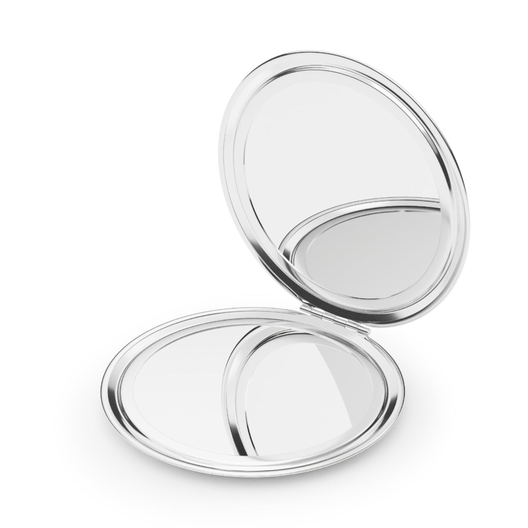 Cosmic Infinity Compact Travel Mirror — Galaxy Snake Double-Sided Pocket Mirror